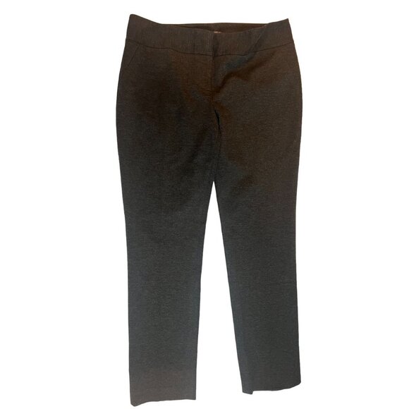 Vince Camuto Straight Leg Ankle Pants High Rise Stretch Heather Olive Size 12 - Picture 1 of 9